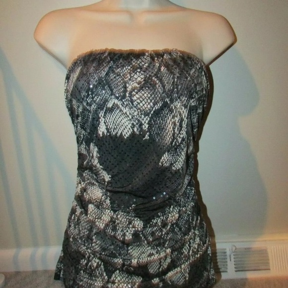Express jrs small animal print tube top - Picture 4 of 8
